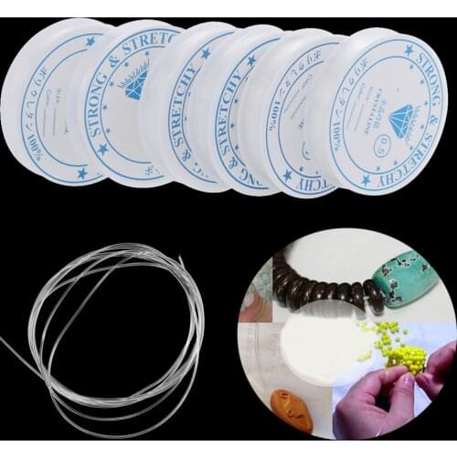 1Roll Crystal Elastic Beading Line Cord String Thread for Making Dolls Necklace Bracelet Jewelry Ornament DIY Toys Tools