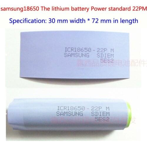 100pc Section 18650 lithium battery encapsulation cortical heat shrinkable casing leather 22 f shrinkable film insulation casing