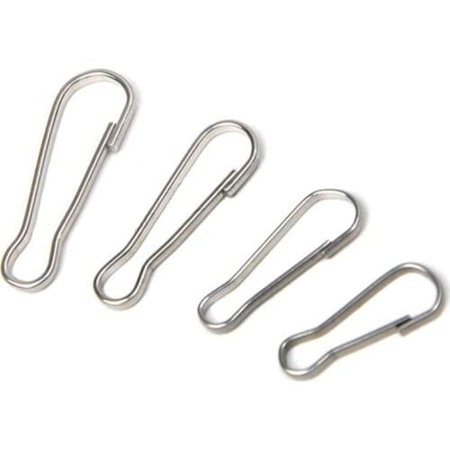 100Pcs Teardrop Loop Snap Clips Hook Spring Load Connection Ring Shoes Bags Garment Buckles Diy Accessory 22mm 24mm 29mm 32mm