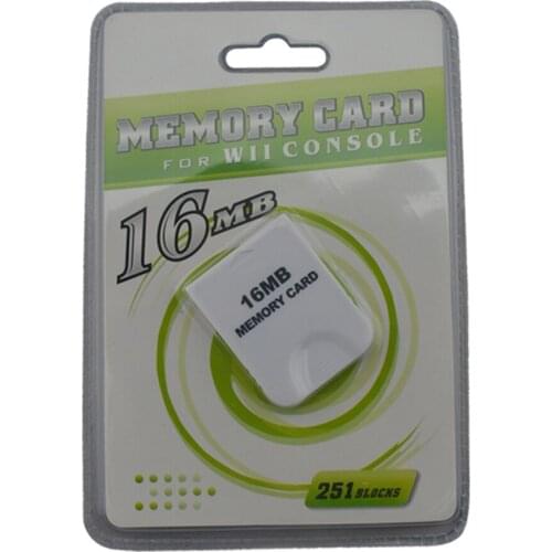 100pcs wholesale High Quality for Wii 16MB Memory Storage Card Saver for GameCube Xmas Gift
