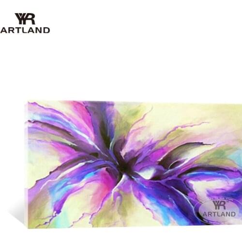 2020 New year home decoration for wall Handmade abstract oil painting on canvas artwork purple hanging picture for living room