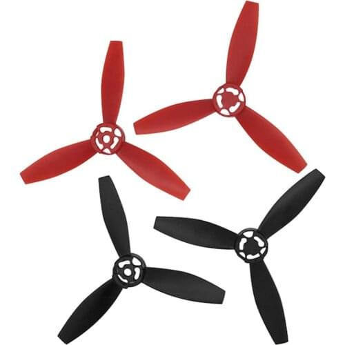 4pcs Black/Red Plastic CW/CCW RC Drone Parts Flying Blades Propellers for Parrot Bebop 2 Drone Aircraft Accessories