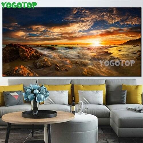 Diamond Painting Diy 5D Mosaic Nature Landscape Mountains Clouds sunset Cross Stitch Square Round Drill Embroidery Decor YY4861