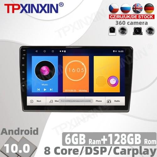128G Android 10.0 For Toyota Wish 2009 2010 - 2012 Car Radio Multimedia Video Player Navigation GPS Accessories Auto 2din no DVD