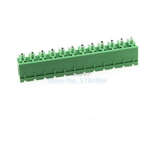 Free shipping 100PCS 2EDG5.08MM terminal block 2EDGV-5.08-12P male and female plug-in connector / straight pin type 12PIN