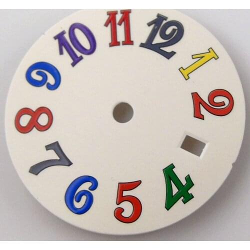 28.5mm Watch White Dial Fit ETA2836 Miyota 8215 821A 8205 Movement