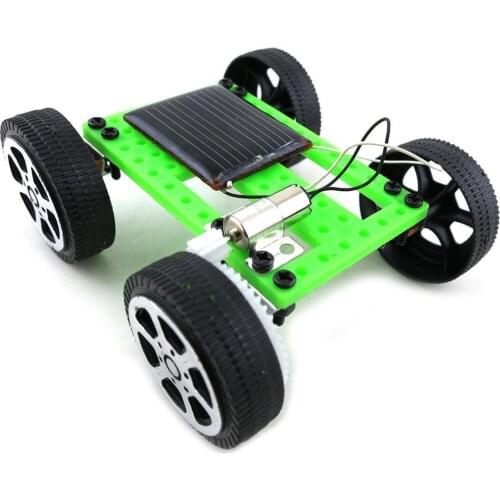 Mini Solar Powered Racing Car Vehicle Educational DIY Assembly Kit Toy Kids Boy Girl Gift Toys Interesting Plastic Model