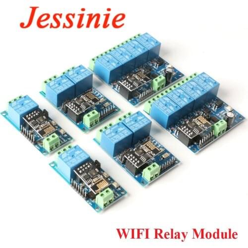 ESP8266 ESP-01 5V 12V 1 2 4 Way WiFi Relay Module Things Smart Home Remote Control Switch ESP01 WIFI Wireless Module Phone APP