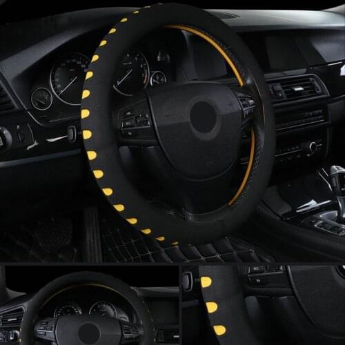 EVA Punching Car Steering Wheel Cover Fit For Most Cars Diameter 38cm Universal Car Steering-wheel Covers Interior Accessories