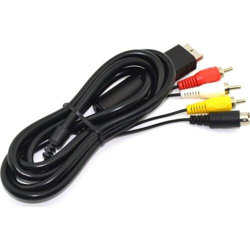 BUKIM 2 PCS Composite S-Video RCA AV Audio Video HD TV Cable for Sony PS1/PS2/PS3 Console