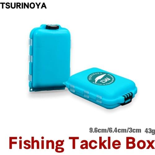 TSURINOYA 10 Compartments Micro Fishing Tackle Box Hooks Spoon Storage Case Fishing Accessories Boxes