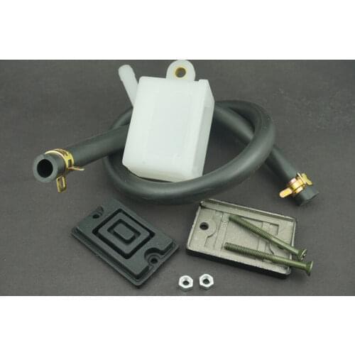 Motorcycle Rear Brake Fluid Oil Reservoir Bottle Cylinder Pump & Hose For Yamaha