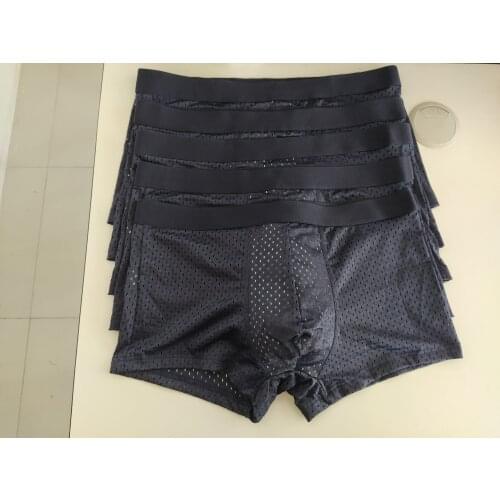 Mens Underwear Mesh Breathable And Comfortable Bright Muscle Pure Antibacterial