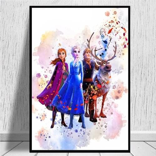 5D DIY Diamond Painting Disney Anna Elsa Princess Cross Stitch Kit Mosaic Diamond Embroidery Full Drill Home Decoration