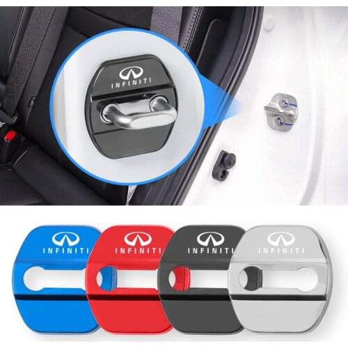 Car Door Lock Covers Stainless Steel Sticker Accessories For Infiniti Q50 G37 G35 Q60 FX35 QX60 Q30 Q70 QX70 QX80 QX30 JX35 G25