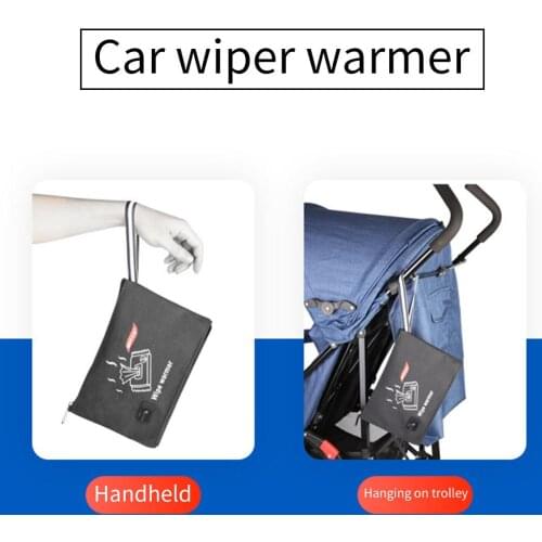 New Portable Car Wipes Heater Warmer Baby Wipes Thermostat Heating Bag Temperature 38-45 Degrees Celsius Car Accessories