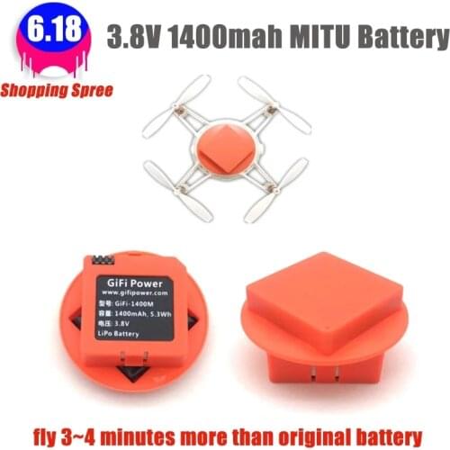 New 3.8V 1400mah MITU Battery For Xiaomi MiTu Quadcopter Drone Accessories high quality 3-4 minutes fly