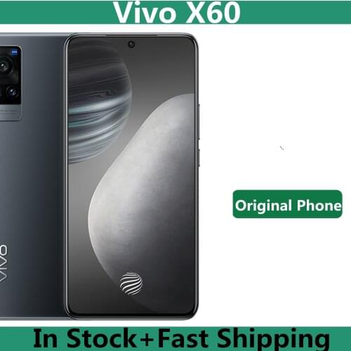 Original Vivo X60 5G Mobile Phone Exynos 1080 Android 11.0 6.56" 120HZ 48.0MP 44W Super Charger Face ID Screen Fingerprint
