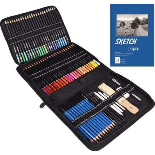 Professional Drawing Sketch Pencils Set of 96 Art Supplies Color Pencil Art Sketching Shading Artist Pencils for Beginners
