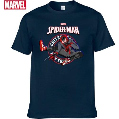 Marvel The Avengers spiderman t shirt Comfortable Breathable 100% cotton Fashion clothes for teens Summer Tops Mens shirts #64