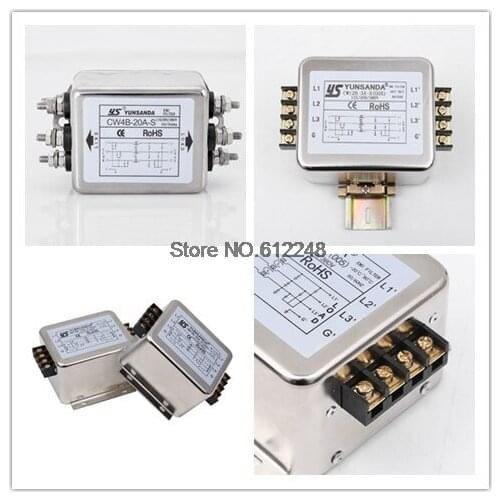 Power Filter CW12B-30A-S CW12B-40A-S 3 Phase 3 wire Connector