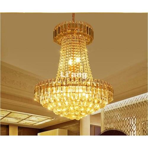 Modern Golden E14 LED Modern Crystal Chandelier Lamp With 5 Lights, Lustre De Crystal,Lustres De cristal Pendant Chandelier