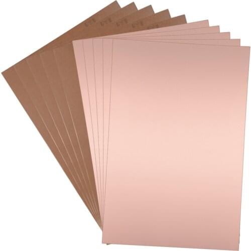 Uxcell 10pc 180x120mm Single-Sided Copper Clad Laminate PCB Circuit Bakelite Board 1.5mm Thickness DIY Prototyping PCB Board