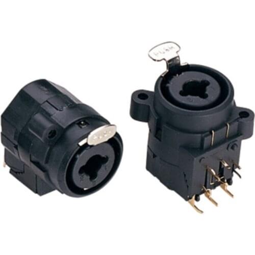 High quality 3Pin XLR Female Jack Socket Panel Mount + Audio Jack 6.35mm Female Connector Professional Speaker Plug