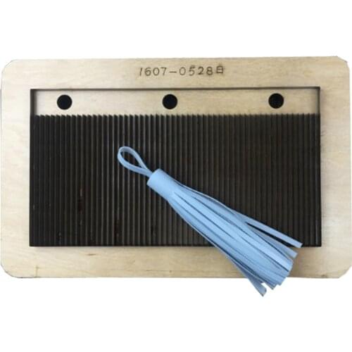 Japan Steel Blade Tassels Template Made Wood Dies Cut Knife Mould Punch Tools Stencil Multi Size for Option Leathercraft Pattern