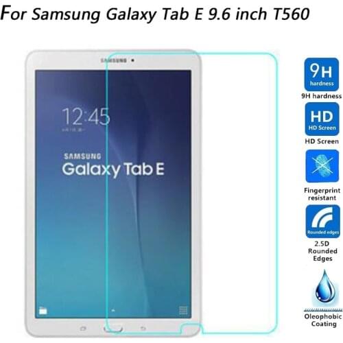 9H Hardness 2.5D Tempered Glass Screen Protector For Samsung Galaxy Tab E 9.6" SM-T560 T561 Glass Protective Film for T560 T561