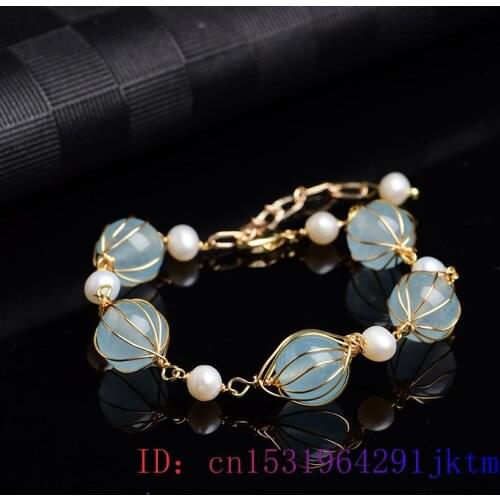 Green Jade Beads Earrings Amulet Zircon Chalcedony Gifts Crystal Bracelet Jewelry Women 925 Silver Natural Gemstone Fashion
