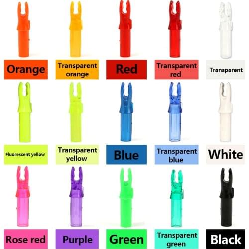 13color 20pcs/lot Hottest ID 6.2mm Archery Arrow Nocks Internal For Carbon Fiberglass Arrow Shaft DIY Archery Hunting Accessory