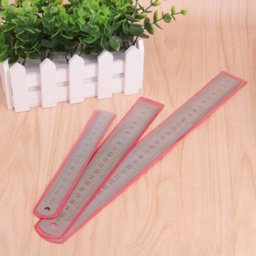 3pcs / Set Long Iron Ruler Scale Ruler Stainless Steel Measuring Tool 20cm / 30cm/50cm