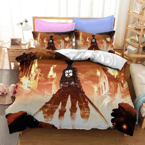 3D Cartoon Sword Art Online Anime Printed edding Set Luxury Comforter Duvet Covers Pillowcases Comforter Bedding Sets Bed Linen