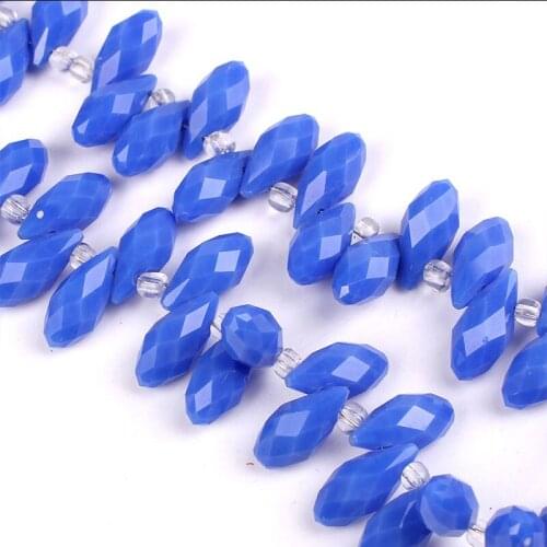 Top Quality 6X12mm 980pcs Crystal Tear Drop Shape Beads Glass Beads Loose Spacer Round Beads For Jewelry Making DIY more colors