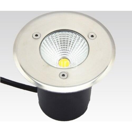 Free Shipping AC85-265V IP68 10W Warm Cold White Buried Lamp Inground Lighting Outdoor COB LED Underground Lamp Light
