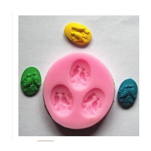 Free shipping Peace doves Modelling fondant silicon mold chocolate cake decoration silicone mold silicone mold