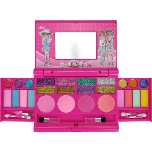 Safe Make Up Toy Set Pretend Play Girls Kit Toys Princess Makeup toy Preschool Kid Beauty Safety Toy For Kids Makeup