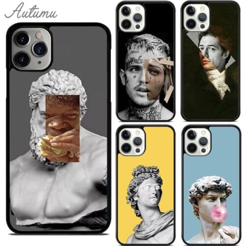 Famous Aesthetic Statue Phone Case for iPhone 11 12 Pro Max mini X XR XS SE 2020 5 6S 7 8 Plus Samsung Galaxy S9 S10 Cover shell