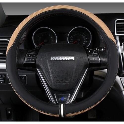 Microfiber Leather Steering Wheel Cover Car-styling for Great Wall Haval Hover H1 H3 H6 H2 H5 C50 C30 Auto Accessories