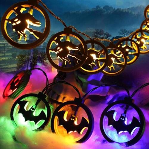 20Led Halloween Decoration Spider Bat String Light Atmosphere Lighting String Home Party Ornament Halloween Festival Decor Light