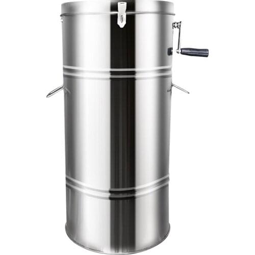 20KG Honey Extractor Two Frames Stainless Steel Large Capacity Honey Extractor Manual Processing Centrifuge Beekeeping Equipment