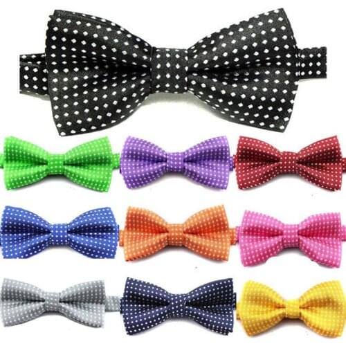 100PC/Lot Polka Dots Pet Dog Bow Ties Adjustable Cat Dog Bowties Dog Neckties Pet Grooming Accessories