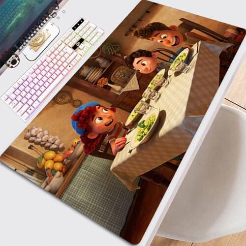 Pads Mouse Anime Desk Mat Mause Gamer Carpet Mausepad Custom PC Cabinet Large Mousepad Mouse Pads Mousemat Beautiful Luca Pads