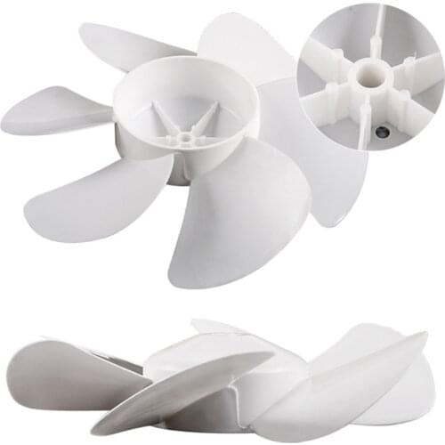 T8DF RV Vent Fan Blade White 6" 8" 10" 12" Replacement Fan Blade Round Bore RV Fan Blades for Bathroom Roof Vent Range Hood
