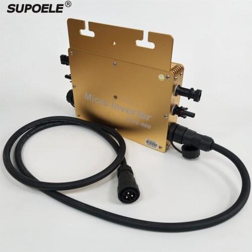 Waterproof IP65 WVC-600 MPPT Solar Grid Tied Micro Inverter Microinverter Inversor 600W 180-260V AC Pure Sine Wave Output