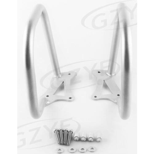 Motorcycle Rear Engine Guard Crash Bar Protector Replacement Kit For BMW K1600GTL 2011 2012 2013 2014 Silver Steel
