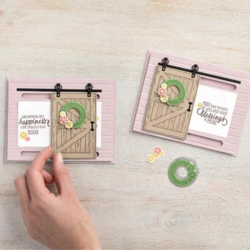 Metal Cutting Dies series And Stamps Door and window calendar for DIY Scrapbooking Album Paper Cards Crafts Embossing Die Cuts