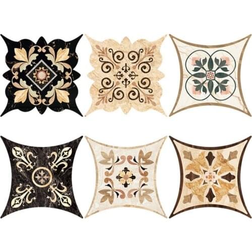 21pcs New Self Adhesive PVC Ceramic Tile Stickers Waterproof Wall Sticker Art Diagonal Floor Stickers Kitchen Decorative Sticker