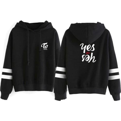 New Korean Fashion Kpop TWICE Return To The New Album Yes or Yes Sweatshirt Suit The Autumn Long Sleeve Hoody Hoodies Streetwear